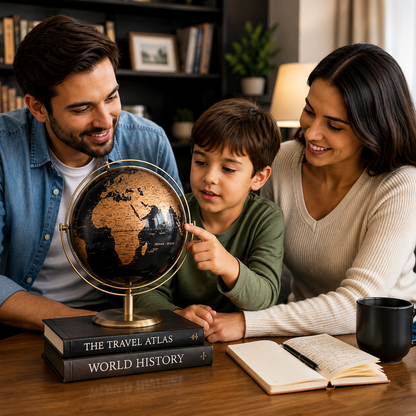Vintage Modern World Globe Desk Decoration