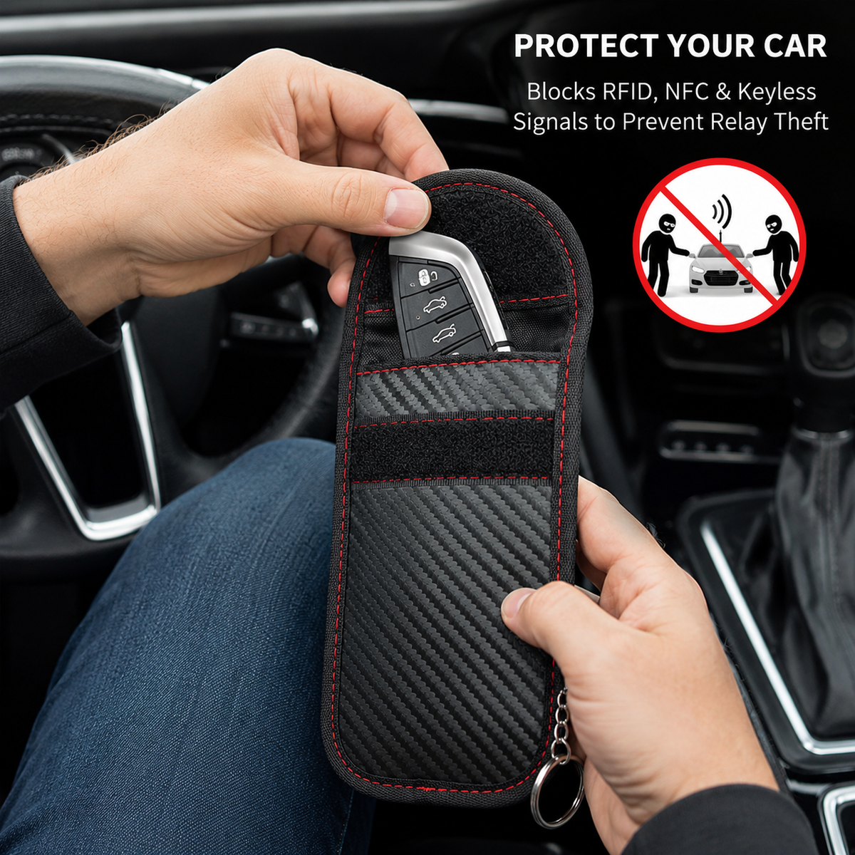Faraday Key Fob Signal Blocker Bag