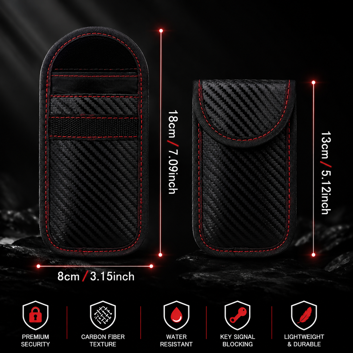 Faraday Key Fob Signal Blocker Bag