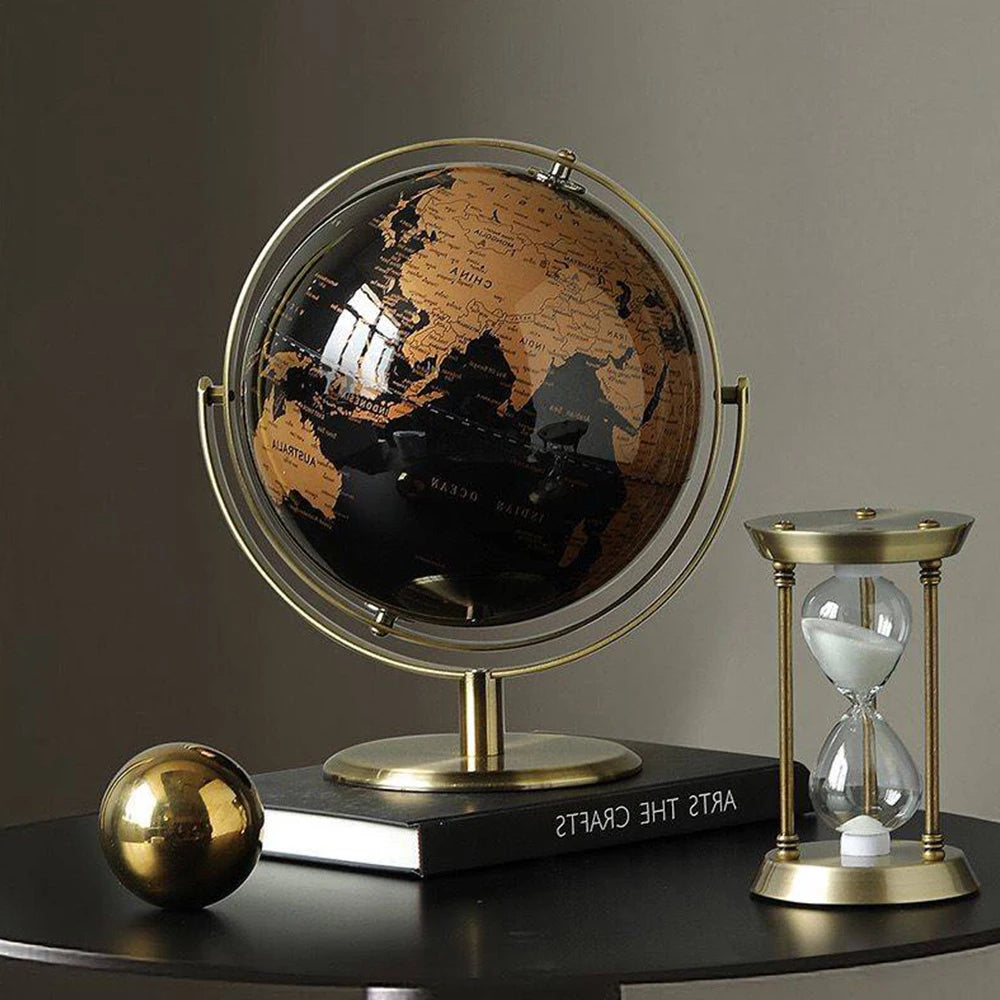 Vintage Modern World Globe Desk Decoration