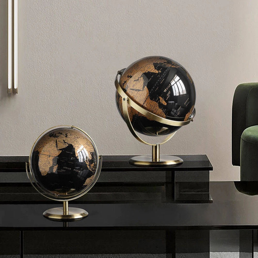 Vintage Modern World Globe Desk Decoration
