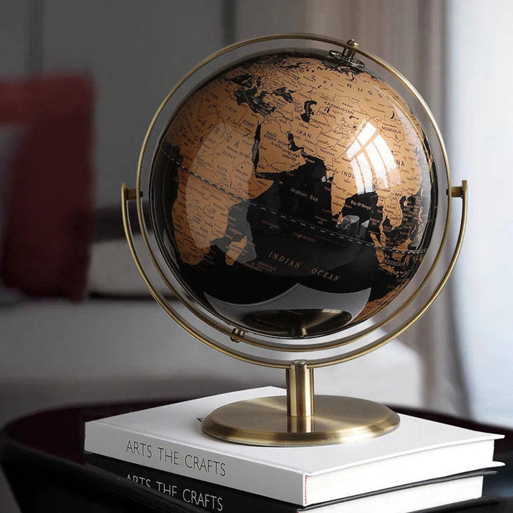 Vintage Modern World Globe Desk Decoration