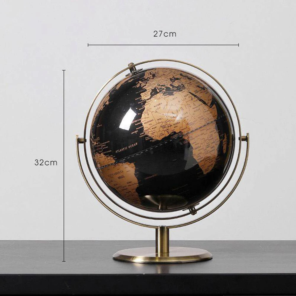 Vintage Modern World Globe Desk Decoration